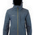 MHotLapsShellJacket- Blue jacket with a hood on a white background