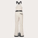 WTNPHarperSoftshellBib-White ski jumpsuit with a belt on a light gray background