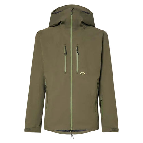 MKendallRCShellJacket2.0-Green jacket with a hood on a white background