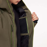MKendallRCShellJacket2.0-Green jacket with a hood on a white background