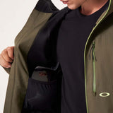 MKendallRCShellJacket2.0-Green jacket with a hood on a white background