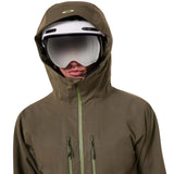 MKendallRCShellJacket2.0-Green jacket with a hood on a white background