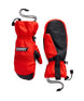 MLanderMitt-Red and black mittens with a visible brand logo on a white background