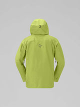 LofotenGore-TexJkt-Green ski jacket on a gray background