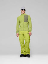 Lofoten Warm2 Jacket- Green jacket on a gray background