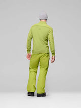Lofoten Warm2 Jacket- Green jacket on a gray background