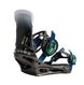 MMalavitaSnowboardBindings-Black and blue snowboard bindings on a white background