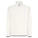 MMapleRidge1_2Zip-White half-zip pullover with black trim on a white background