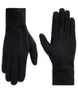 MMerinoWoolGloverLiner-Pair of black gloves on a white background