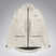 MMthodGlowShellJacket-A light beige technical jacket with black zippers, black piping details, and an Oakley logo on the left chest, displayed against a neutral gray background.