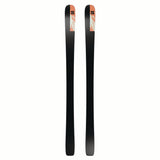 MNSTANCEPRO82-Pair of black skis with red and white accents on a white background