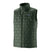 MNanoPuffVest- Green quilted vest on a white background
