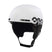 MOD1AF-White helmet with black logo on a white background