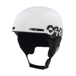 MOD1AF-White helmet with black logo on a white background