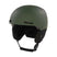 Mod1ProMIPS-Green helmet with black chin strap on a white background