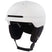 MOD3MIPS-White helmet with black chin strap on a white background