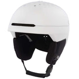 MOD3MIPS-White helmet with black chin strap on a white background
