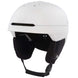 MOD3MIPS-White helmet with black chin strap on a white background