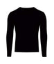 MPerformanceStretchCrew- Black long sleeve on a white background
