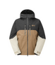 MPictureObjectJacket-Two-tone jacket with black and beige colors on a white background