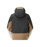 MPictureObjectJacket- Back view of a black and beige jacket on a white background