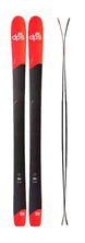 MPisteworks94- Red and Black skis on a white background