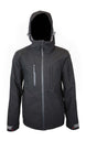 MPlanetJacket-Black jacket with a hood on a white background