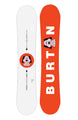 MProcessFlyingVSnowboard- Two views of a snowboard with a white and red design on a white background