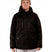 MQuestJacket-Person wearing a black jacket and beige beanie on a white background