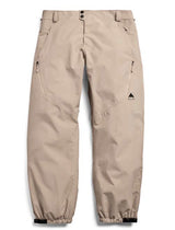 MReserve2LRelaxedPants-Beige pants with a brand logo on a white background
