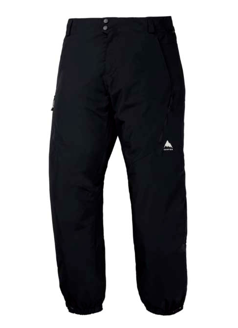 MReserve2LRelaxedPants-Black pants with a brand logo on a white background
