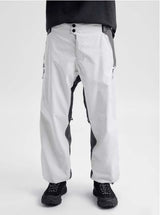 MReserve2LRelaxedPants-Gray pants with black accents on a white background
