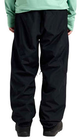 MReserve2LRelaxedPants-Black pants with a brand logo on a white background