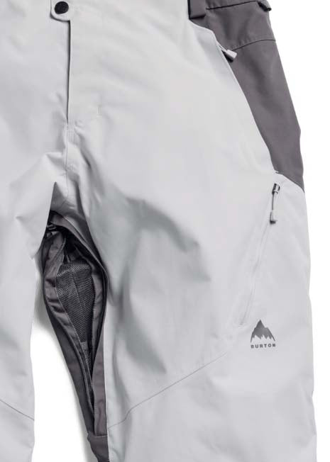 MReserve2LRelaxedPants-Gray pants with black accents on a white background