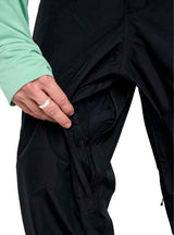MReserve2LRelaxedPants-Black pants with a brand logo on a white background