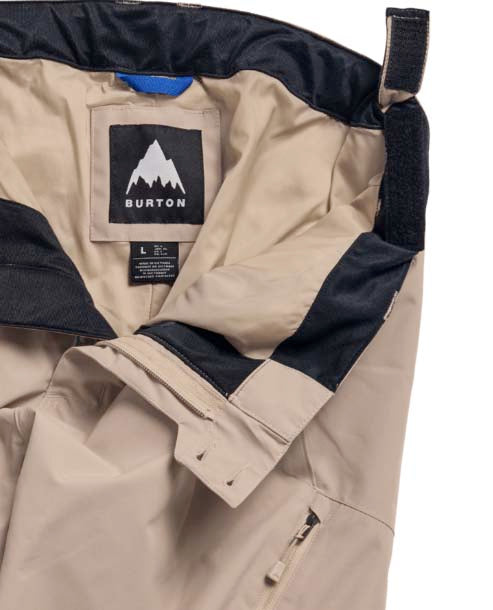 MReserve2LRelaxedPants-Beige pants with a brand logo on a white background