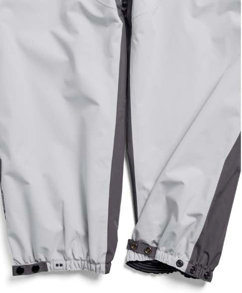 MReserve2LRelaxedPants-Gray pants with black accents on a white background