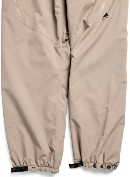 MReserve2LRelaxedPants-Beige pants with a brand logo on a white background