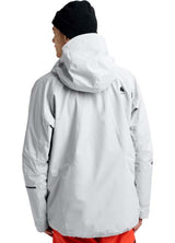 MReserveGORE-TEX2LInsulatedJacket-Light gray jacket with black zippers on a white background