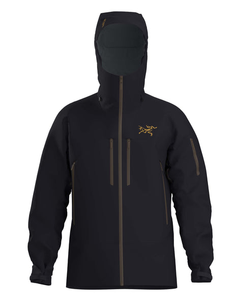 MRushJacket- A black full zip jacket on a white background