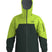 MRushJacket- A dark and light green full zip jacket on a white background