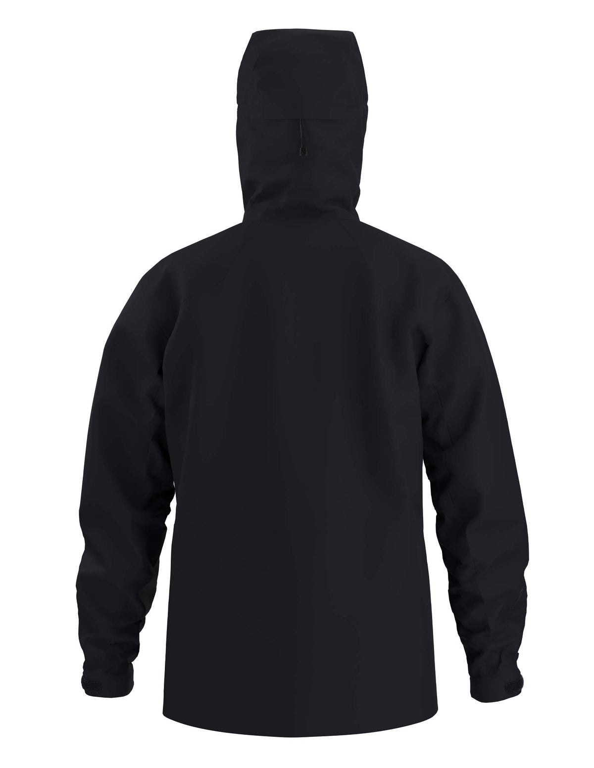 MRushJacket- A black full zip jacket on a white background