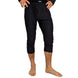 MSkyliner3_4Pant-Black capri pants worn by a person on a white background