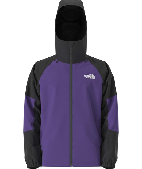 MSliderJacket-Purple and black jacket with The North Face logo on a white background
