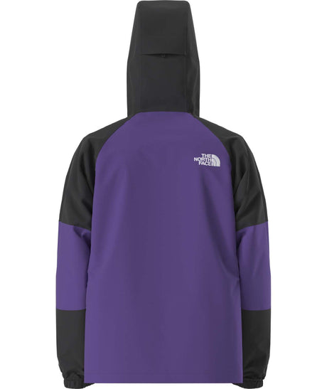 MSliderJacket-Purple and black jacket with The North Face logo on a white background
