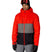 MSmarty3-in-1FormJacket-Person wearing a red, gray, and black jacket with goggles on a white background