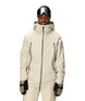 MSmarty3-in-1Rodeo3LJacket-Person wearing a beige ski suit with goggles on a white background