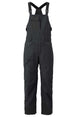 MSnowmanBib-Black bib overalls on a white background