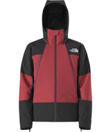 MSnowsquallJacket-Red and black jacket with The North Face logo on a white background