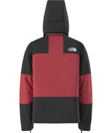 MSnowsquallJacket-Red and black jacket with The North Face logo on a white background